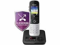 Panasonic KX-TGH720GS Schnurlostelefon mit Anrufbeantworter (DECT Telefon,