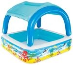 Bestway Planschbecken Pavillon Canopy Play Pool Mehrfarbig 147 x147 x 122 cm