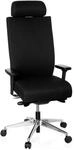 hjh OFFICE 608610 Profi B&uuml;rostuhl PRO-TEC XXL Stoff Schwarz Chefsessel ergonomisch,