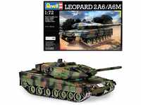 Revell Modellbausatz Panzer 1:72 - Leopard 2 A6/A6M im Maßstab 1:72, Level 4,