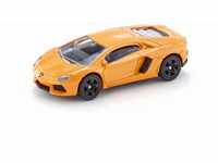 siku 1449, Lamborghini Aventador LP 700-4 Sportwagen, Metall/Kunststoff, Orange,