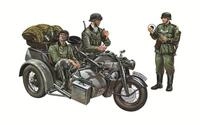 Italeri 510000317 - Figuren - 1:35 Motorrad-Gespann Z&uuml;ndapp KS750, Gr&uuml;n