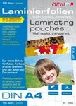 GENIE Laminierfolien A4 80 Mic, Hochwertige Laminierfolien im 100er Pack,