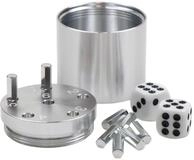 BestSaller 3001 'SUPER SIX' Aluminum, 36 Spielst&auml;bchen & 2 W&uuml;rfel, Silber (1