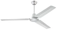 142 cm Deckenventilator Industrial 72501 mit drei Fl&uuml;geln in silberfarbener