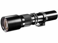 Walimex 500mm 1:8,0 CSC-Objektiv für Fuji X Bajonett schwarz (manueller Fokus,...