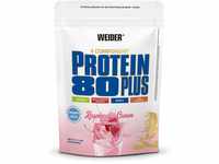 WEIDER Protein 80 Plus Eiweißpulver, Himbeer-Sahne, Low-Carb, Mehrkomponenten...