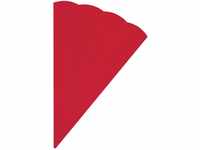 folia 92020 - Schultüten Rohlinge, aus 3D Wellpappe, rot, 5 Tüten, Höhe 68...