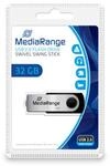 MediaRange USB 2.0 Speicherstick 32GB - Mini USB Flash-Laufwerk mit sicherem