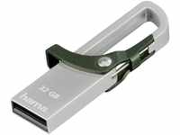 Hama 32GB USB-Stick USB2.0 Datenstick mit Karabiner (15 MB/s, Memory Stick...