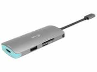 i-tec USB-C 4K Metall Nano Docking Station mit 1x HDMI 3X USB 3.0 1x SD/MicroSD...