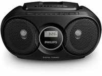Philips Audio AZ215B/12 CD-Soundmachine (Digital UKW, Audioeingang, 3 Watt,...