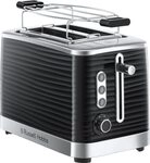 Russell Hobbs Toaster [f&uuml;r 2 Scheiben] Inspire Schwarz mit hochwertiger