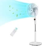 Midea FS40-16CR Standventilator Mit Fernbedienung | Sehr leise (22 dB), DC-Motor | 12