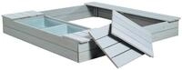 roba Sandkasten Outdoor + Spielwannen - Sandkiste aus wetterfestem Holz - 2