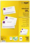 SIGEL DP830 bedruckbare Visitenkarten hochwei&szlig;, 150 St&uuml;ck (15 Blatt), 185 g,...