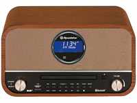 Roadstar DAB Nostalgie Retro-Radio mit Bluetooth und CD / MP3 Player im...