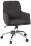 hjh OFFICE 670946 Home-Office Sessel Shake 350 Stoff Grau moderner Drehsessel mit
