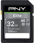 PNY Elite SDHC Karte 32GB Class 10 UHS-I U1 100MB/s