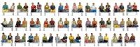 NOCH&reg; Mega-Spar-Set &bdquo;Sitzende Passagiere, 60 handbemalte Figuren ohne Beine