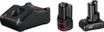 Bosch Professional 12V System Akku Starter-Set: GBA 12V 2.0Ah Akku + GBA 12V 4.0Ah