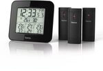 Wetterstation "EWS-Trio", mit drei Sensoren, Schwarz