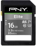 PNY Elite SDHC Card 16GB Class 10 UHS-I U1 85MB/s