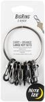 Nite Ize Bigring Stahl 8 S-Biner 0.5, Schwarz/Silber, NI-BRG-M1-R3