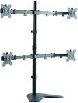 LogiLink BP0046 4-fach Monitor-Schreibtischst&auml;nder 33-81,3 cm (13-32 Zoll)...