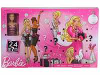 Barbie GFF61 - Glitzer-Fashion Adventskalender mit Puppe und Zubehör, Puppen