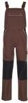 Planam 2136029 Canvas 320 Latzhose, Braun/Schwarz, Gr&ouml;&szlig;e 29