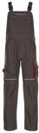 Planam 2833064 Basalt Latzhose, Oliv/Rot, Gr&ouml;&szlig;e 64