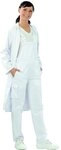 Planam 5341038 Food Damen Latzhose, Reinwei&szlig;, Gr&ouml;&szlig;e 38