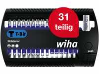 Wiha Bit Set XLSelector 31-tlg. I T-Bit 25 mm PH, TORX, Sechskant 1/4" C6,3 I