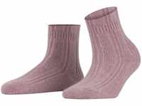 FALKE Damen Socken Bedsock W SO Angorawolle dick gemustert 1 Paar, Rot (Brick...