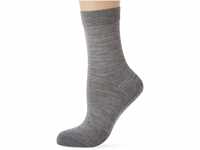 FALKE Damen Socken No. 3 W SO Wolle einfarbig 1 Paar, Grau (Light Grey Melange...