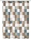 Kleine Wolke Duschvorhang Check 5270, 180 x 200 cm, Taupe