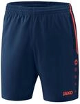 JAKO Kinder Shorts Competition 2.0, Navy/Flame, 140