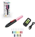 Bosch Akku Hei&szlig;klebestift Gluey Cupcake Pink (mit 20 Klebesticks, Rosa, im Karton)