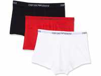 Emporio Armani Herren 111610cc722 underwear, White/Red/Black, L