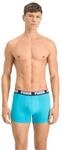 PUMA Herren Puma Basic 2p Boxer Shorts, (Aqua/ Blue 796), M EU