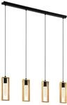 EGLO Pendellampe Littleton 4 flammige Vintage | Pendelleuchte im Industrial...