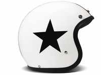 DMD Vintage, Star White, Motorrad-Helm weiß mit Stern