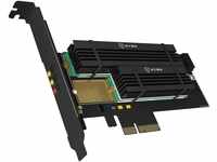 ICY BOX IB-PCI215M2-HSL PCI Express x4 Adapter Karte für 1x M.2 PCIe (NVMe) SSD