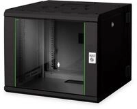 DIGITUS Netzwerk-Schrank 19 zoll 9 HE - Schwenkbar - Wandmontage - Traglast 100...