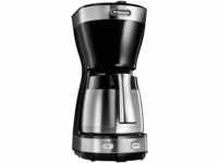 De'Longhi ICM 16710 Filterkaffeemaschine mit Thermoskanne, schwarz/silber