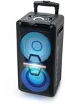 Muse DJ PA-Anlage mit Akku, 300 Watt, mit CD, Bluetooth und Licht-Effekten (USB, AUX,
