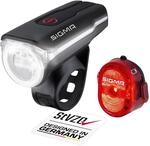 SIGMA Fahrradbeleuchtung Set Aura 60 USB/Nugget II | StVZO zugelassenes,
