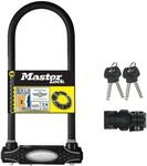 MASTER LOCK 8195EURDPROLW U-Schloss 280mm X 110mm X 13mm + Uhalterung, schwarz, Large
