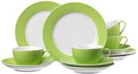 Ritzenhoff & Breker Kaffeeservice Doppio, 12-teilig, Porzellangeschirr, Gr&uuml;n
